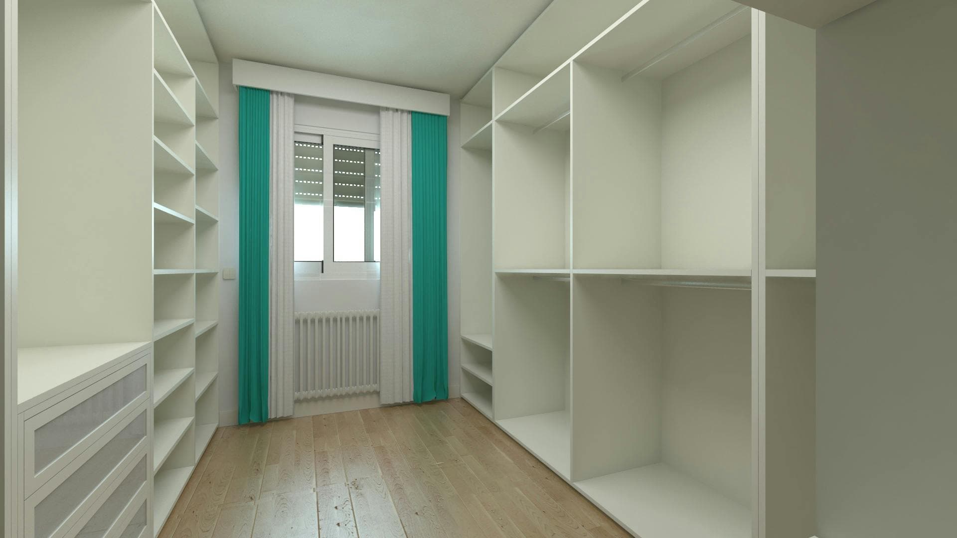 Pièce vide avant home staging