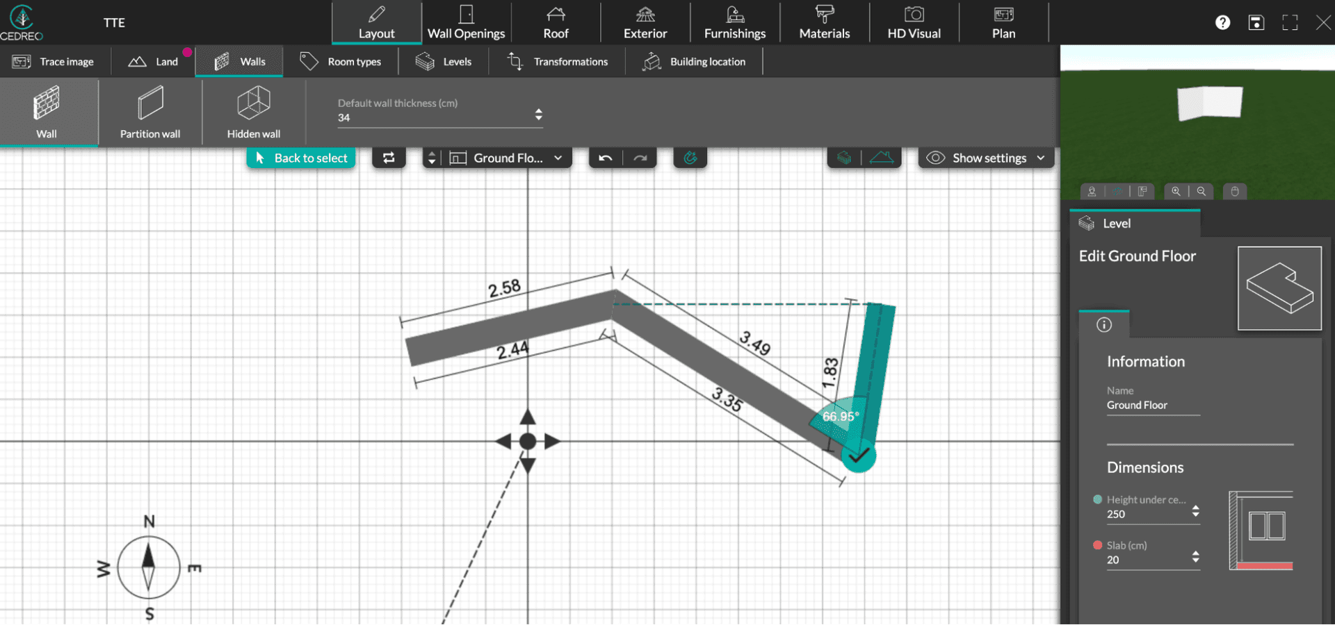 7) Cedreo home staging virtuel